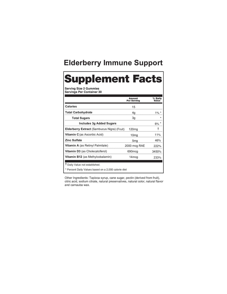 Elderberry Immune Blend Gummy