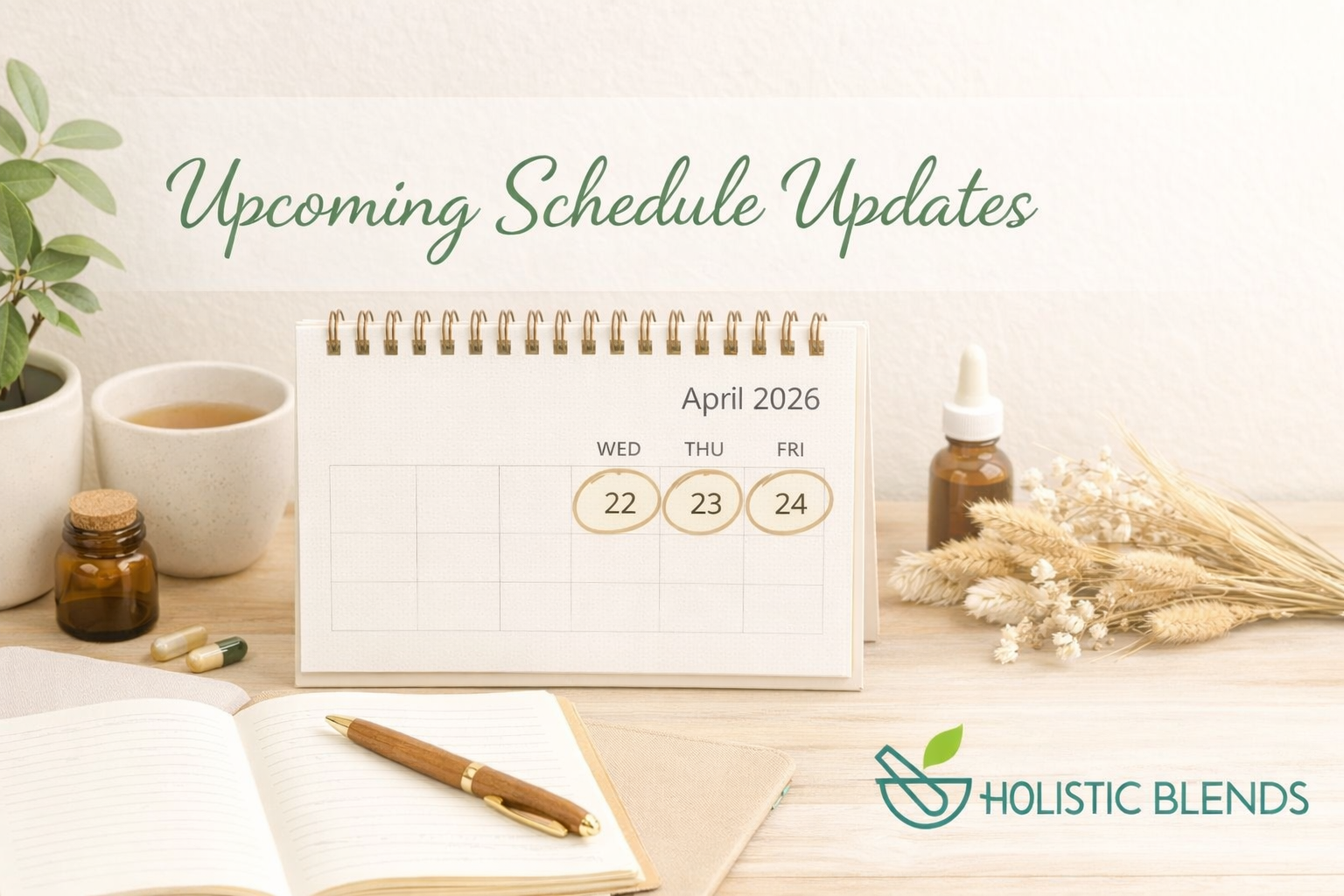 Upcoming Office Schedule Updates